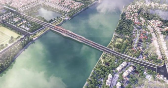 Lần đầu tiên trong lịch sử, Việt Nam phá dỡ một cây cầu đúc hẫng, thay thế bằng cầu dài 488m nối vùng đảo, quyết vượt tiến độ 1 tháng