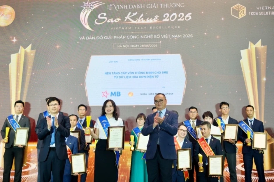 MB nhận giải thưởng Sao Khuê lần thứ 8 với 3 chiến thắng từ BIZ MBBank - Báo TinVina MB nhận giải thưởng Sao Khuê lần thứ 8 với 3 chiến thắng từ BIZ MBBank - Báo TinVina