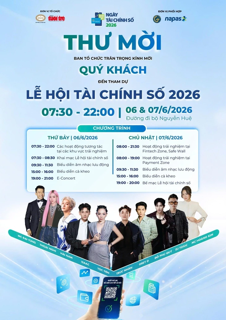 Mời bạn đọc Tuổi Trẻ đến Lễ hội Tài chính số 2026 Mời bạn đọc Tuổi Trẻ đến Lễ hội Tài chính số 2026