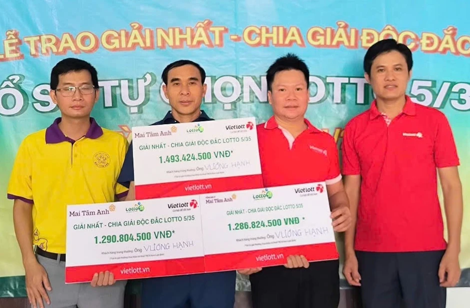 Người trúng 3 giải nhất Vietlott không đeo mặt nạ Người trúng 3 giải nhất Vietlott không đeo mặt nạ