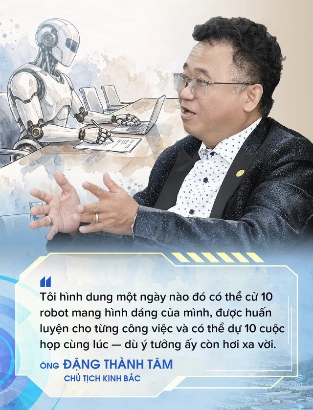 Ông Đặng Thành Tâm kể chuyện 60 tuổi vẫn đi học tại Harvard, Stanford vì bị sợ tụt hậu… mong muốn ngày nào đó có thể cử cùng lúc 10 robot Đặng Thành Tâm đi họp thay mình Ông Đặng Thành Tâm kể chuyện 60 tuổi vẫn đi học tại Harvard, Stanford vì bị sợ tụt hậu… mong muốn ngày nào đó có thể cử cùng lúc 10 robot Đặng Thành Tâm đi họp thay mình