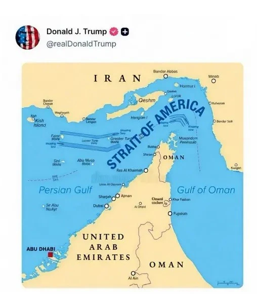 Ông Trump tính đổi tên Hormuz thành ‘eo biển Mỹ’ hoặc mang tên mình sau khi đánh bật Iran Ông Trump tính đổi tên Hormuz thành ‘eo biển Mỹ’ hoặc mang tên mình sau khi đánh bật Iran