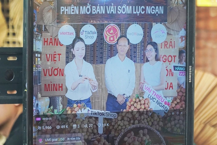 Phó chủ tịch tỉnh livestream bán vải thiều sớm, 'mát tay' chốt đơn hơn 31 tấn