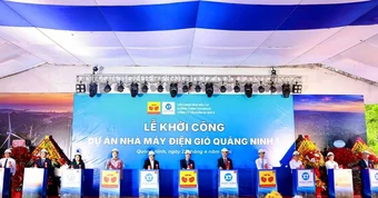 Quảng Ninh khởi công dự án điện gió đầu tiên, tổng vốn 7.300 tỷ đồng