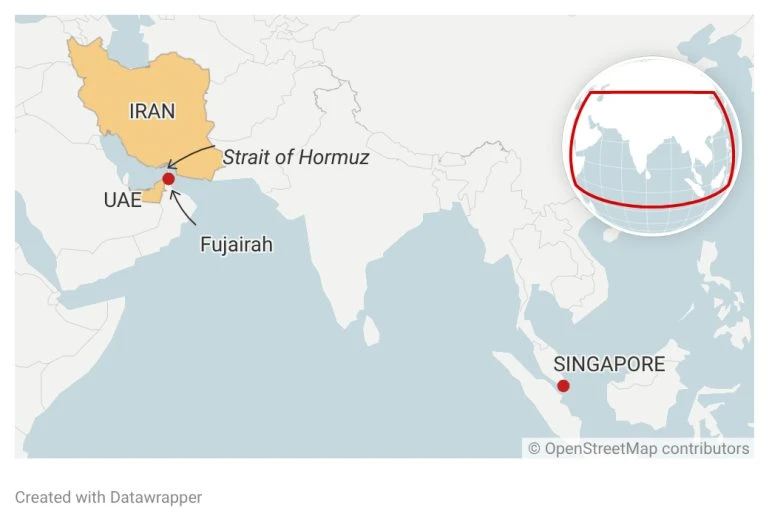 Quốc gia cửa ngõ Đông Nam Á 'đứng ngồi không yên' vì căng thẳng tại eo biển Hormuz: Nguồn cung không tìm đâu ra, giá nhiên liệu tàu biển tăng gấp 2,6 lần Quốc gia cửa ngõ Đông Nam Á 'đứng ngồi không yên' vì căng thẳng tại eo biển Hormuz: Nguồn cung không tìm đâu ra, giá nhiên liệu tàu biển tăng gấp 2,6 lần