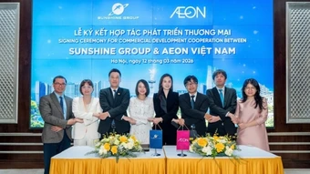Sunshine Group ký kết hợp tác phát triển thương mại với AEON Việt Nam