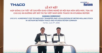 THACO và Hyundai Rotem thúc đẩy nội địa hóa sản xuất đầu máy, toa xe metro tại Việt Nam