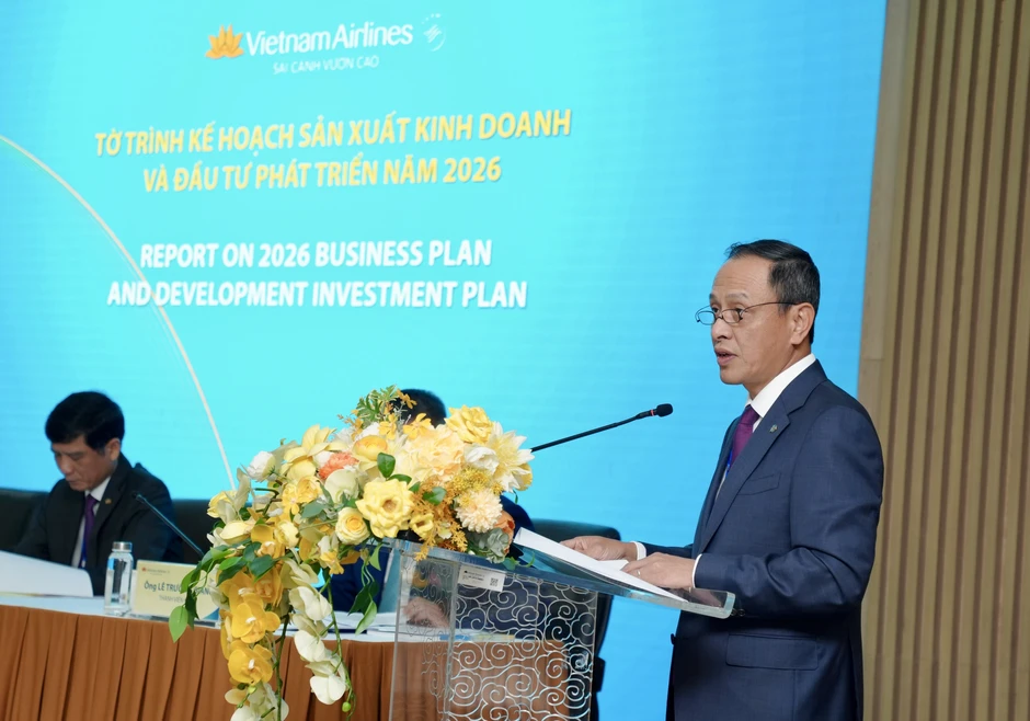 Vietnam Airlines đặt mục tiêu doanh thu gần 139.000 tỉ đồng năm 2026 Vietnam Airlines đặt mục tiêu doanh thu gần 139.000 tỉ đồng năm 2026