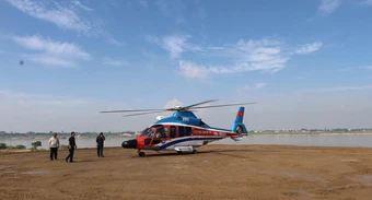 Xuất hiện trực thăng tại “đảo ngọc” giữa sông Hồng duy nhất của Hà Nội: Điều gì sắp xảy ra?