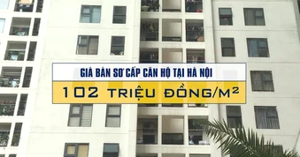 [Video] Giá căn hộ tại Hà Nội đạt trung bình 102 triệu đồng/m²
