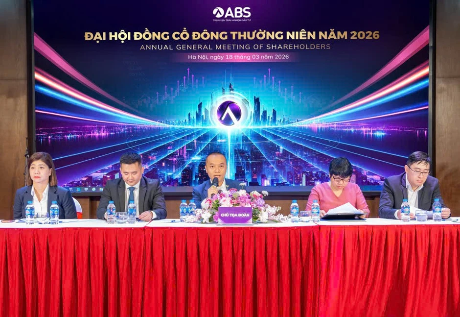 ABS tổ chức ĐHĐCĐ 2026, thông qua kế hoạch tăng vốn hơn 3.000 tỷ đồng ABS tổ chức ĐHĐCĐ 2026, thông qua kế hoạch tăng vốn hơn 3.000 tỷ đồng