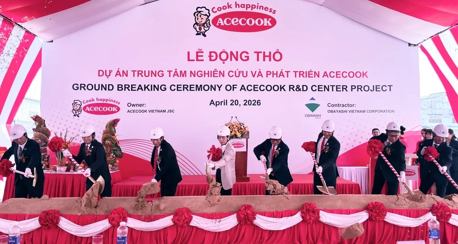 Acecook Việt Nam động thổ dự án Trung tâm Nghiên cứu và Phát triển mới