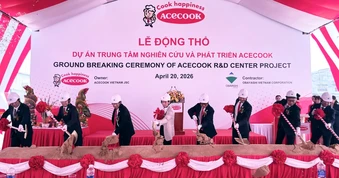 Acecook Việt Nam tổ chức lễ động thổ dự án trung tâm nghiên cứu và phát triển mới