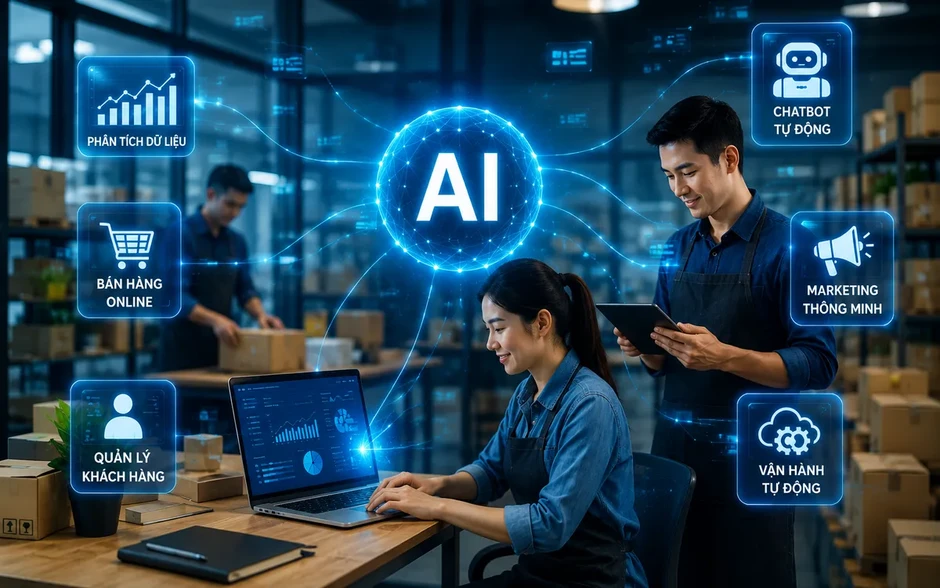 AI mở lối chuyển đổi số cho doanh nghiệp nhỏ AI mở lối chuyển đổi số cho doanh nghiệp nhỏ