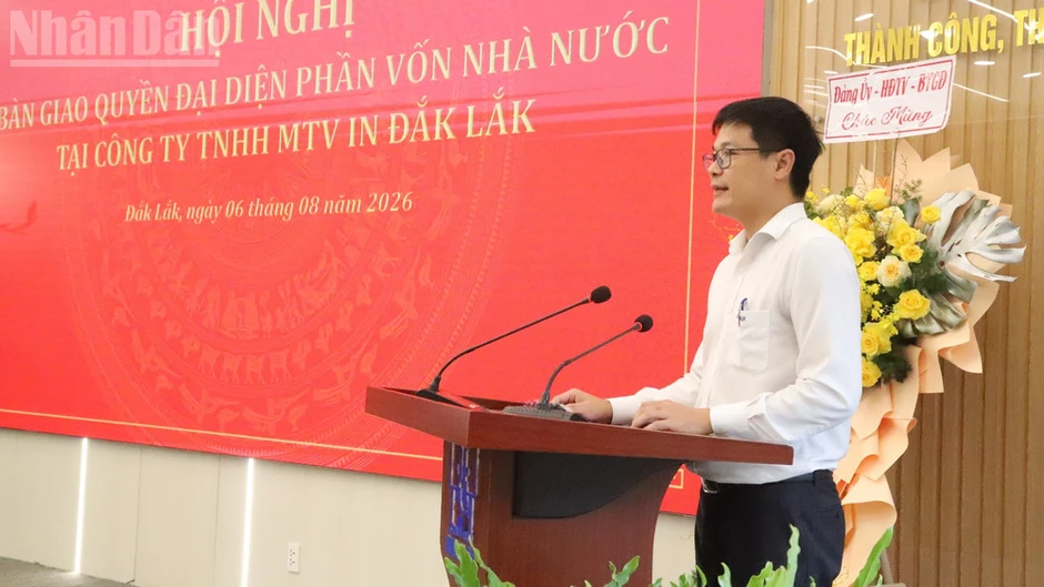 Bàn giao quyền đại diện chủ sở hữu tại Công ty Trách nhiệm hữu hạn một thành viên In Đắk Lắk sang Simexco Daklak Bàn giao quyền đại diện chủ sở hữu tại Công ty Trách nhiệm hữu hạn một thành viên In Đắk Lắk sang Simexco Daklak