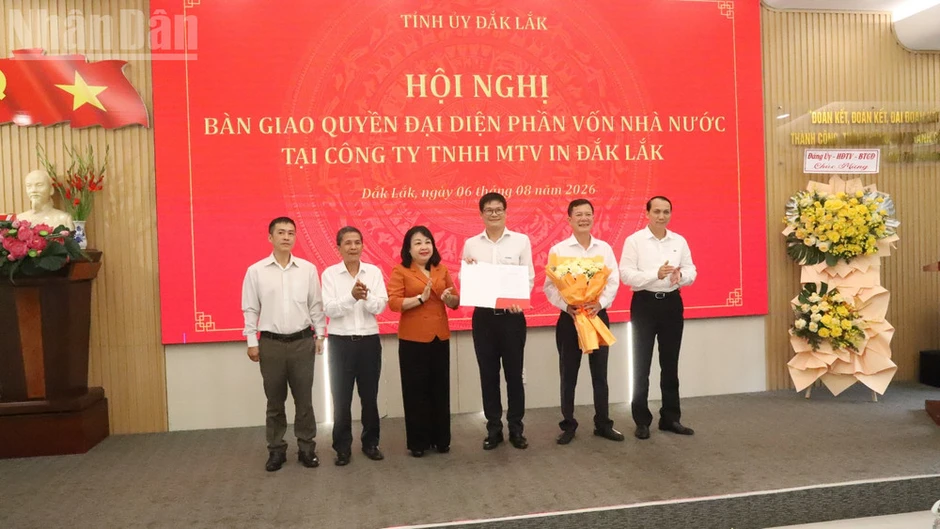 Bàn giao quyền đại diện chủ sở hữu tại Công ty Trách nhiệm hữu hạn một thành viên In Đắk Lắk sang Simexco Daklak Bàn giao quyền đại diện chủ sở hữu tại Công ty Trách nhiệm hữu hạn một thành viên In Đắk Lắk sang Simexco Daklak