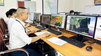 Bảo đảm an toàn hoạt động bay cho Vùng FIR phía bắc do tác động bão số 4 (NARRA)