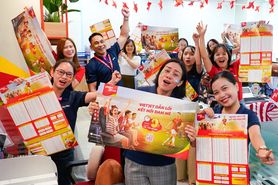 Bay cùng Vietjet, hoà mình vào mùa lễ hội bóng đá sôi động nhất hành tinh Bay cùng Vietjet, hoà mình vào mùa lễ hội bóng đá sôi động nhất hành tinh