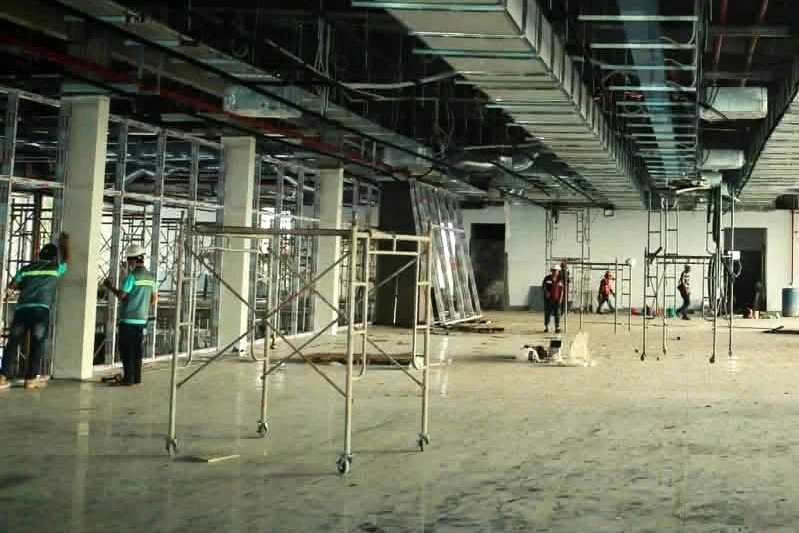 Bên trong công trường dự án nâng cấp sân bay Cà Mau