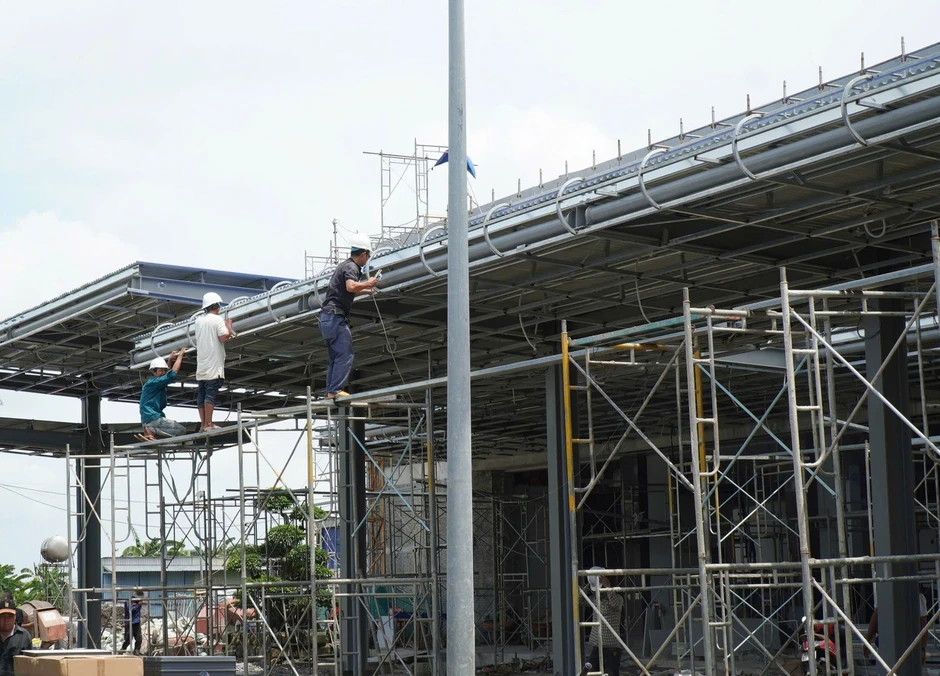 Bên trong công trường dự án nâng cấp sân bay Cà Mau