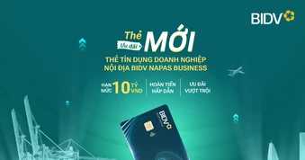 BIDV ra mắt thẻ tín dụng doanh nghiệp nội địa BIDV Napas Business