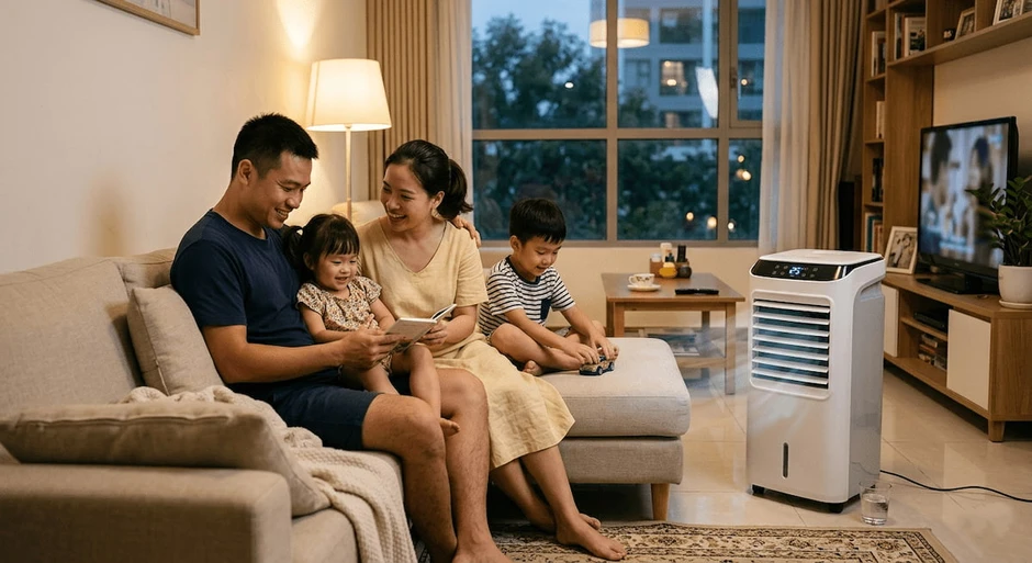 Cách sử dụng quạt điều hòa vừa mát vừa tiết kiệm điện Cách sử dụng quạt điều hòa vừa mát vừa tiết kiệm điện