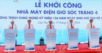 Cần Thơ khởi công 2 dự án điện gió tổng vốn đầu tư gần 23.640 tỉ đồng