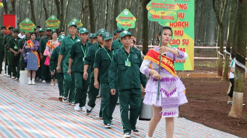 Cao-su Đồng Nai: Tôn vinh thợ giỏi, quyết tâm khai thác vượt mốc 32.000 tấn mủ Cao-su Đồng Nai: Tôn vinh thợ giỏi, quyết tâm khai thác vượt mốc 32.000 tấn mủ