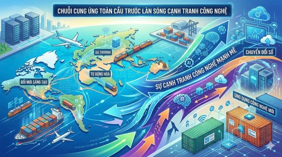 Chuỗi cung ứng toàn cầu trước làn sóng cạnh tranh công nghệ Chuỗi cung ứng toàn cầu trước làn sóng cạnh tranh công nghệ