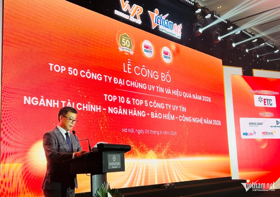 Công bố Top 50 công ty đại chúng uy tín và hiệu quả năm 2026 Công bố Top 50 công ty đại chúng uy tín và hiệu quả năm 2026