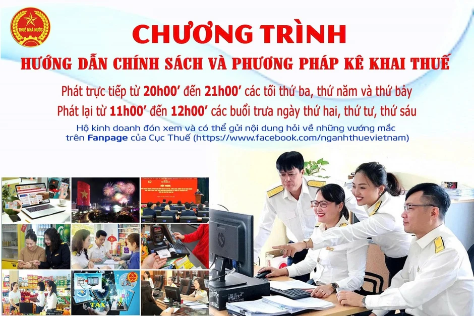 Cục Thuế phát sóng trực tuyến hướng dẫn hộ kinh doanh kê khai thuế Cục Thuế phát sóng trực tuyến hướng dẫn hộ kinh doanh kê khai thuế