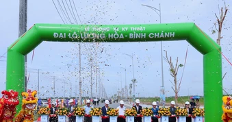 Đại lộ Lương Hòa – Bình Chánh thông xe, tăng kết nối phía Tây TPHCM