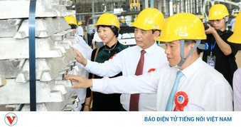 Đại tướng Phan Văn Giang dự lễ công bố sản phẩm nhôm thỏi đầu tiên sản xuất tại VN