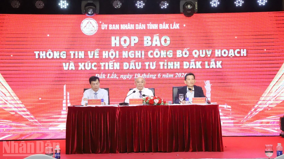 Đắk Lắk họp báo thông tin về hội nghị công bố quy hoạch và xúc tiến đầu tư năm 2026 Đắk Lắk họp báo thông tin về hội nghị công bố quy hoạch và xúc tiến đầu tư năm 2026