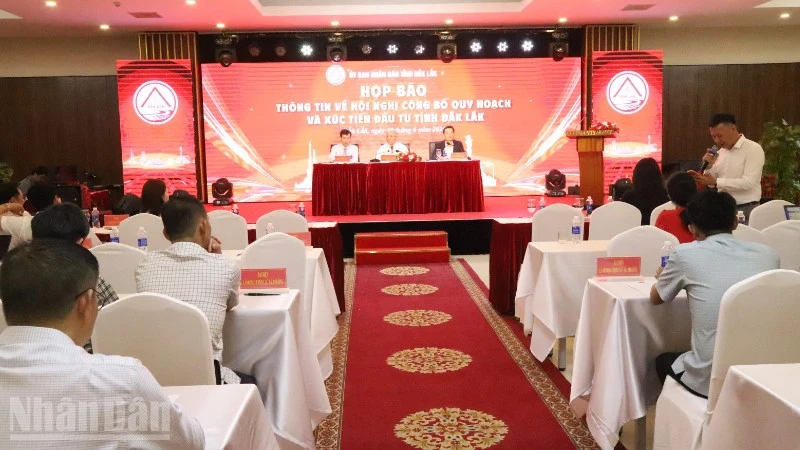 Đắk Lắk họp báo thông tin về hội nghị công bố quy hoạch và xúc tiến đầu tư năm 2026 Đắk Lắk họp báo thông tin về hội nghị công bố quy hoạch và xúc tiến đầu tư năm 2026