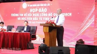 Đắk Lắk họp báo thông tin về hội nghị công bố quy hoạch và xúc tiến đầu tư năm 2026