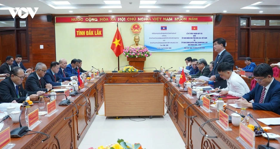 Đắk Lắk và Champasak tăng cường hợp tác giai đoạn 2026-2030 Đắk Lắk và Champasak tăng cường hợp tác giai đoạn 2026-2030