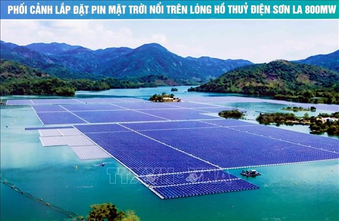 Động thổ dự án điện mặt trời nổi lòng hồ thủy điện Sơn La