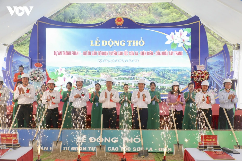 Động thổ Dự án thành phần 1 cao tốc Sơn La - Điện Biên - Cửa khẩu Tây Trang Động thổ Dự án thành phần 1 cao tốc Sơn La - Điện Biên - Cửa khẩu Tây Trang