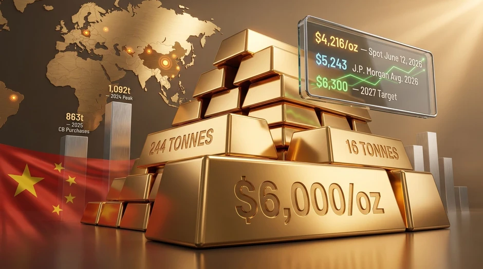 Dự báo vàng 6.000 USD của phố Wall và con số bí mật phía sau Dự báo vàng 6.000 USD của phố Wall và con số bí mật phía sau