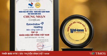 Eurowindow Holding vào "Top 10 Nhãn hiệu nổi tiếng Việt Nam" 2026