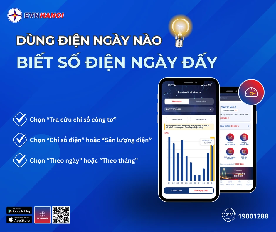 EVNHANOI khuyến nghị sử dụng điện tiết kiệm, hiệu quả cùng thông điệp 'Hai Bật Ba Tắt' EVNHANOI khuyến nghị sử dụng điện tiết kiệm, hiệu quả cùng thông điệp 'Hai Bật Ba Tắt'