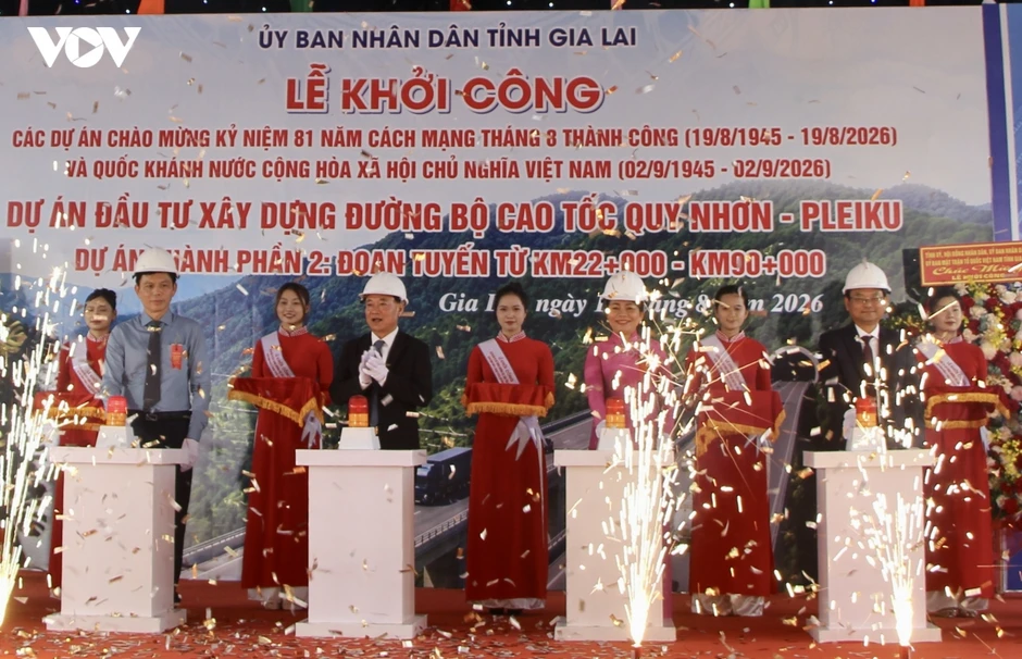 Gia Lai khởi công dự án thành phần 2 cao tốc Quy Nhơn – Pleiku Gia Lai khởi công dự án thành phần 2 cao tốc Quy Nhơn – Pleiku