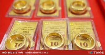 Giá vàng giảm 600.000 đồng/lượng