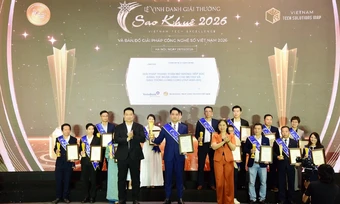 Giải pháp thanh toán thẻ 'Tap and Go' được vinh danh tại Sao Khuê 2026