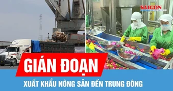 Gián đoạn xuất khẩu nông sản đến Trung Đông