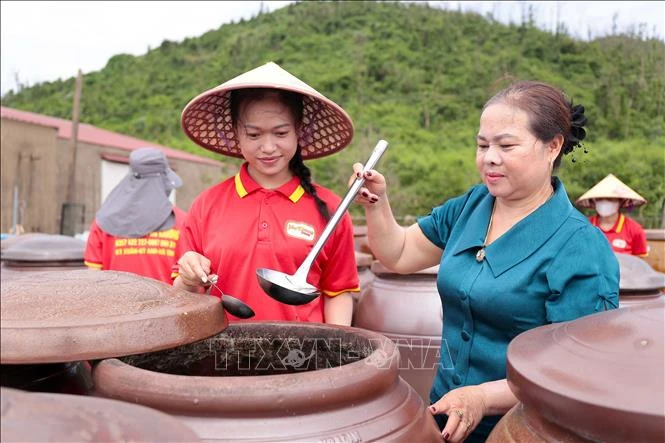 Giữ hồn nước mắm truyền thống Hà Tĩnh bằng chuẩn OCOP 5 sao Giữ hồn nước mắm truyền thống Hà Tĩnh bằng chuẩn OCOP 5 sao