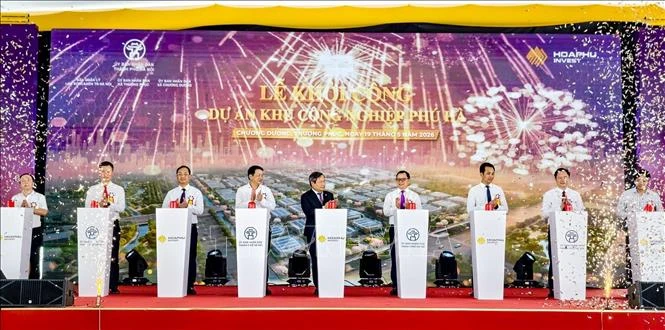 Hà Nội: Khởi công Khu công nghiệp Phú Hà hơn 2.900 tỷ đồng