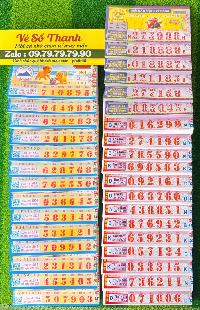 Hai giải độc đắc và 3 giải an ủi xổ số miền Nam lộ diện vào sáng 28-5 Hai giải độc đắc và 3 giải an ủi xổ số miền Nam lộ diện vào sáng 28-5