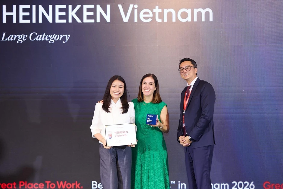 Heineken Việt Nam được vinh danh trong top nơi làm việc xuất sắc hàng đầu Việt Nam Heineken Việt Nam được vinh danh trong top nơi làm việc xuất sắc hàng đầu Việt Nam
